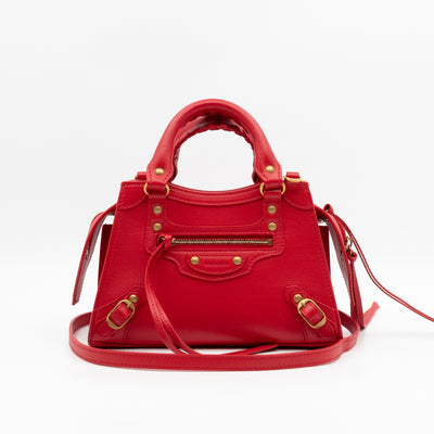 Neo Classic City Mini Red Leather