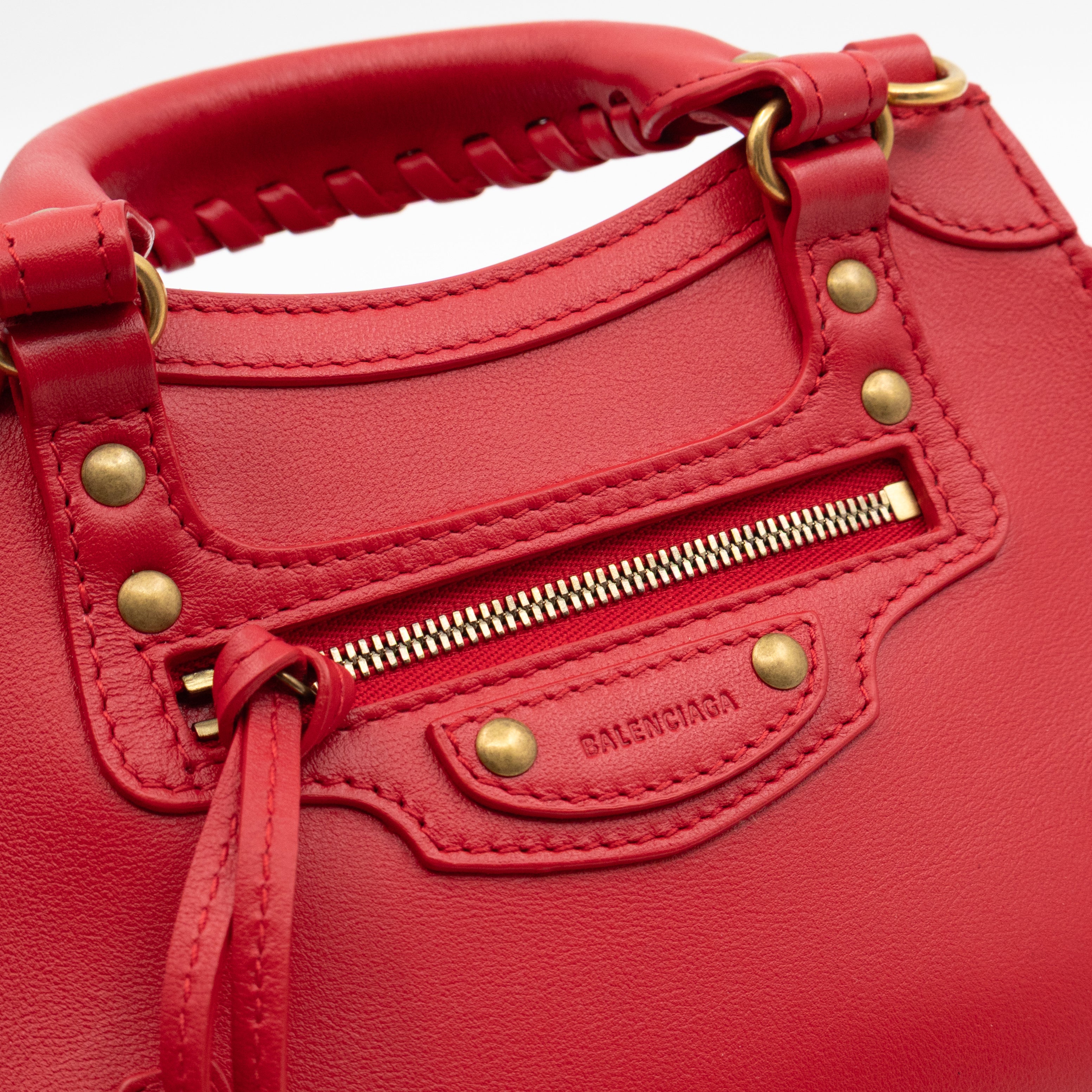 Neo Classic City Mini Red Leather
