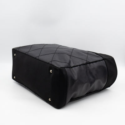 Paris Biarritz Tote Black Canvas