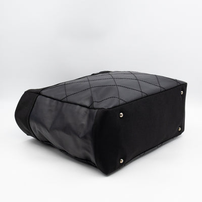 Paris Biarritz Tote Black Canvas