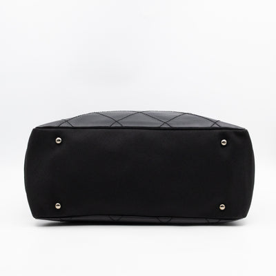 Paris Biarritz Tote Black Canvas