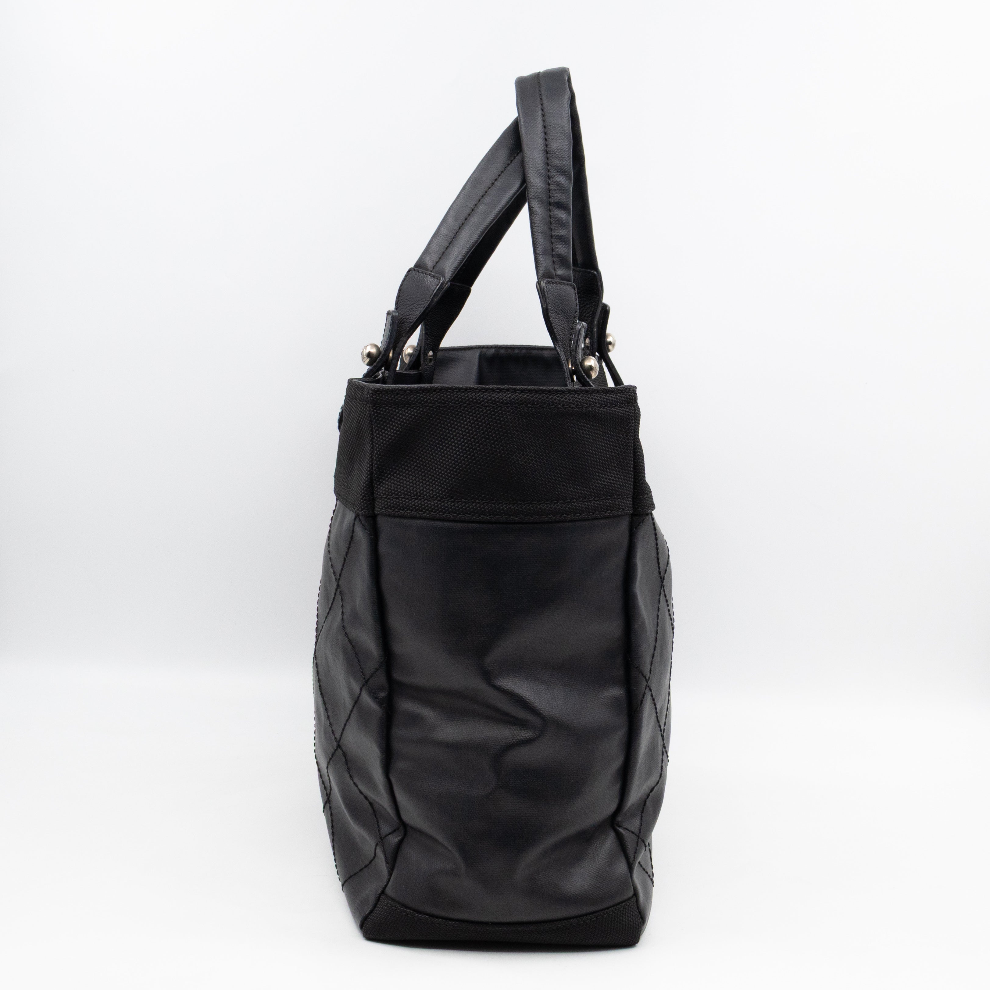 Paris Biarritz Tote Black Canvas