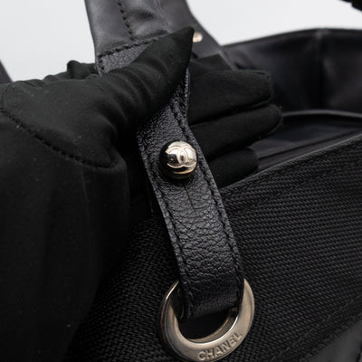 Paris Biarritz Tote Black Canvas