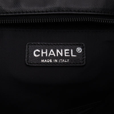 Paris Biarritz Tote Black Canvas