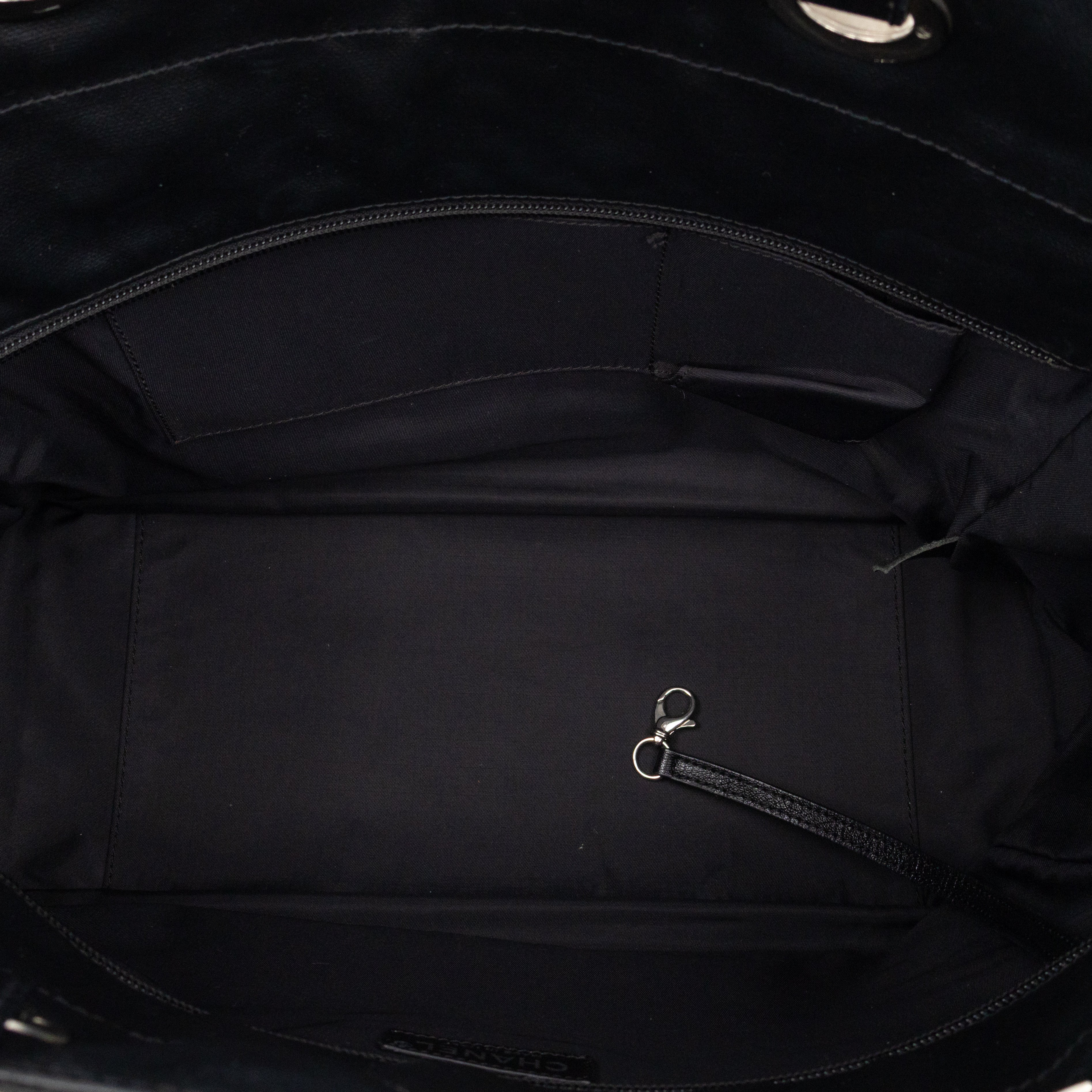 Paris Biarritz Tote Black Canvas