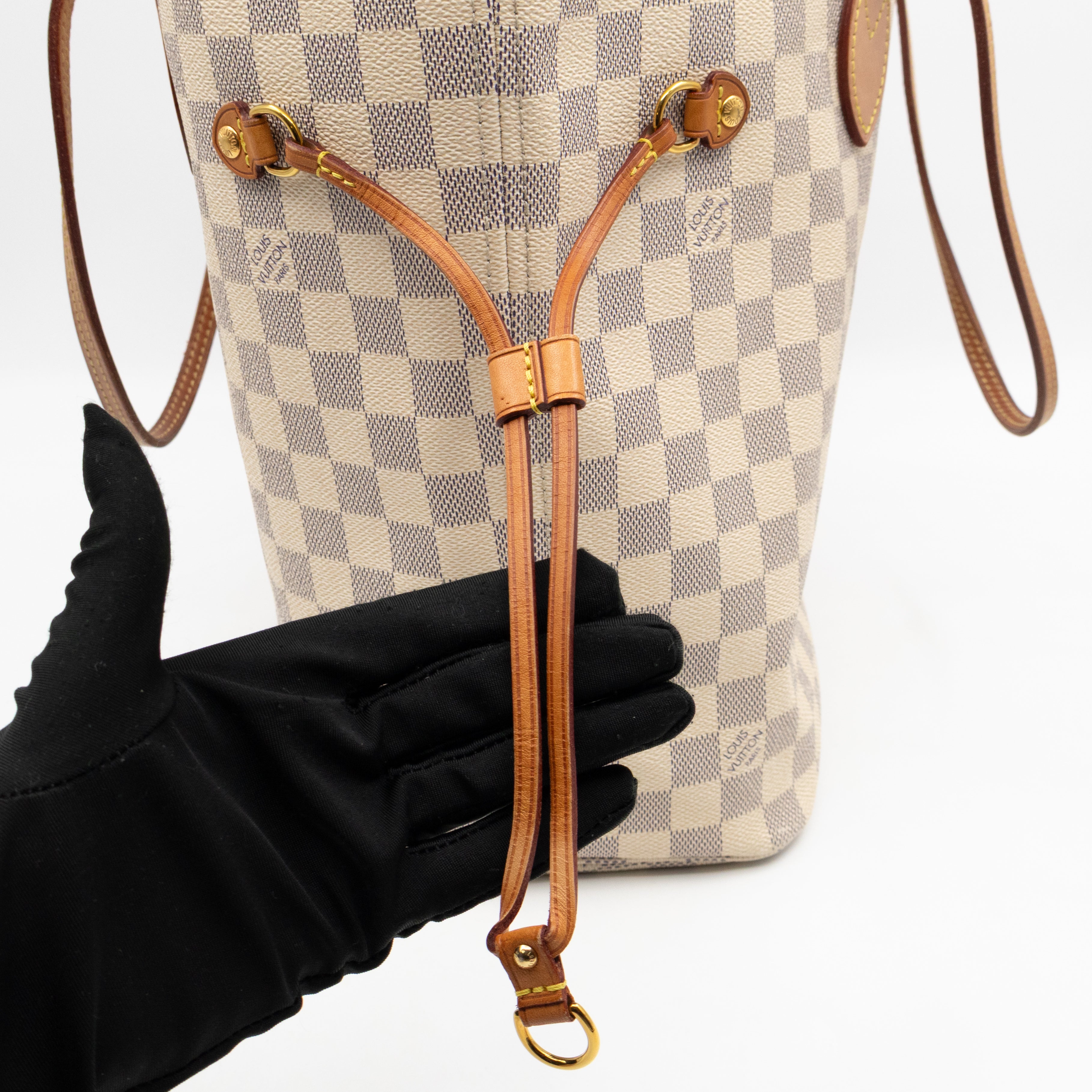 Neverfull MM with Pochette Damier Azur