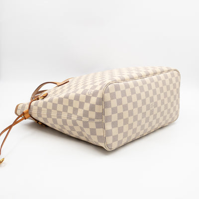 Neverfull MM with Pochette Damier Azur