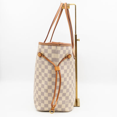 Neverfull MM with Pochette Damier Azur