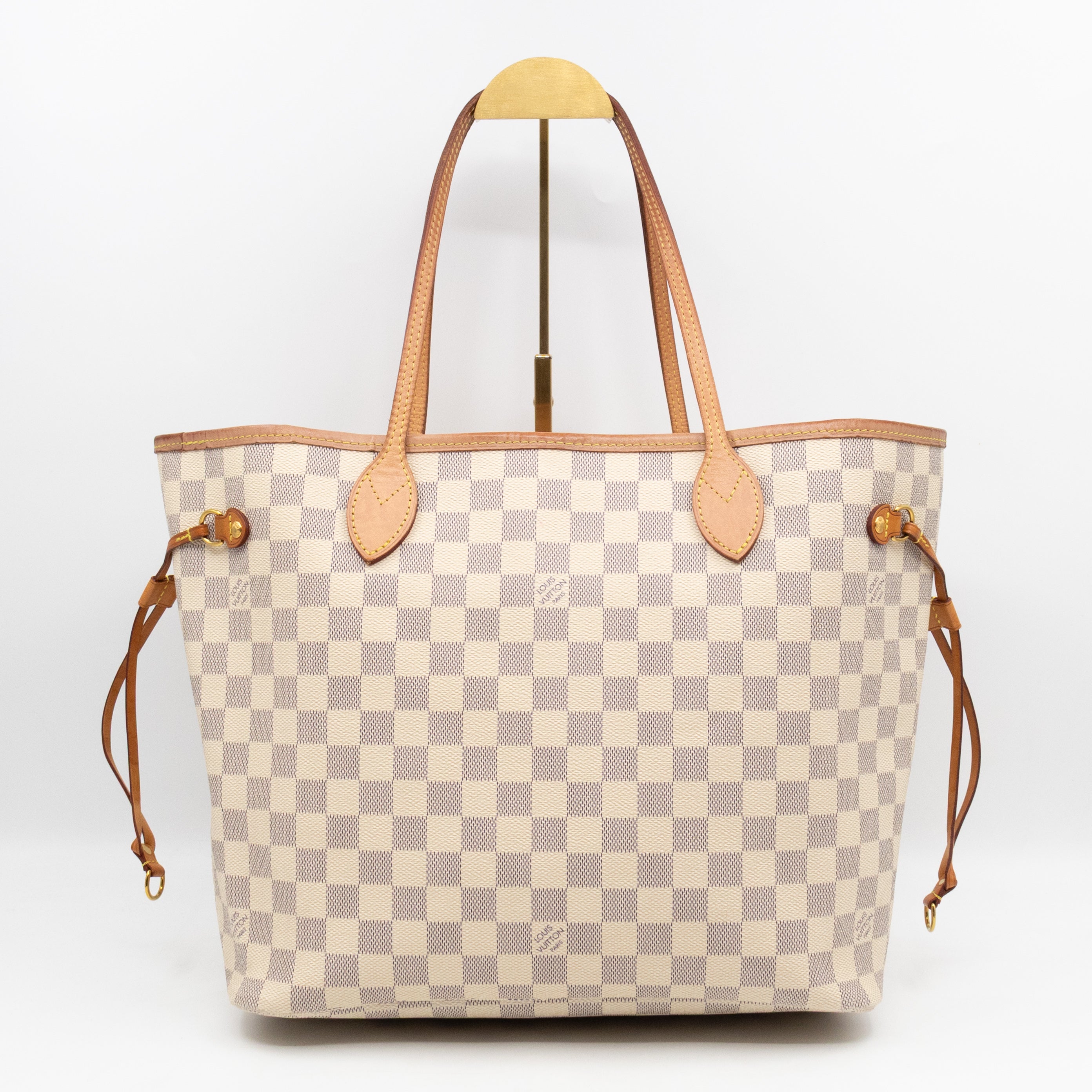 Neverfull MM with Pochette Damier Azur