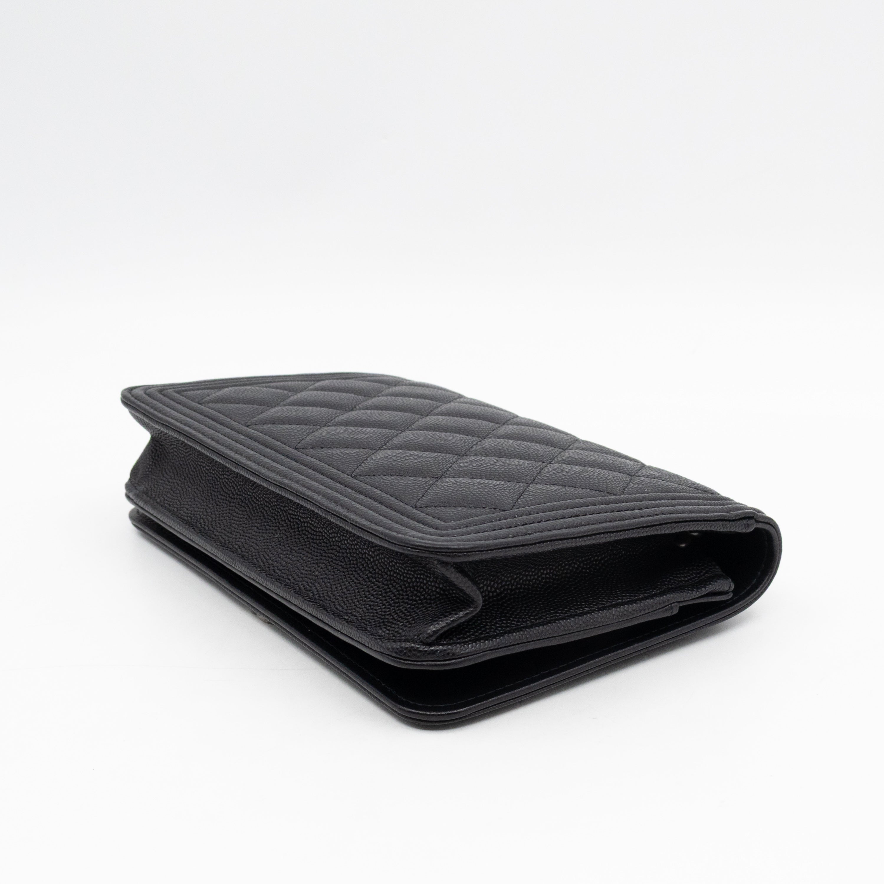 Boy Wallet On Chain Black Caviar Ruthenium