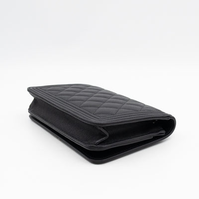 Boy Wallet On Chain Black Caviar Ruthenium