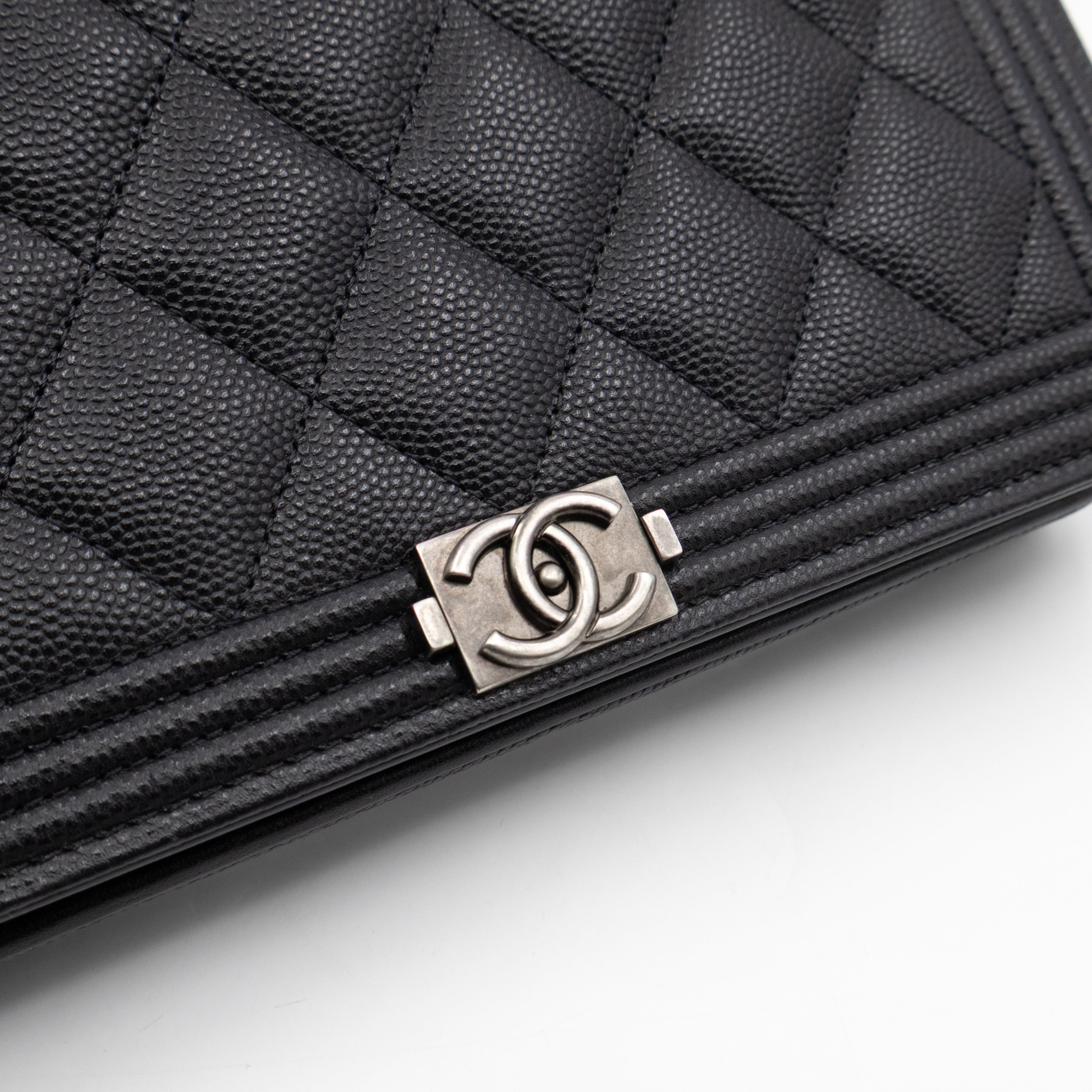 Boy Wallet On Chain Black Caviar Ruthenium