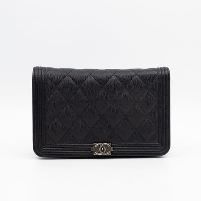 Boy Wallet On Chain Black Caviar Ruthenium