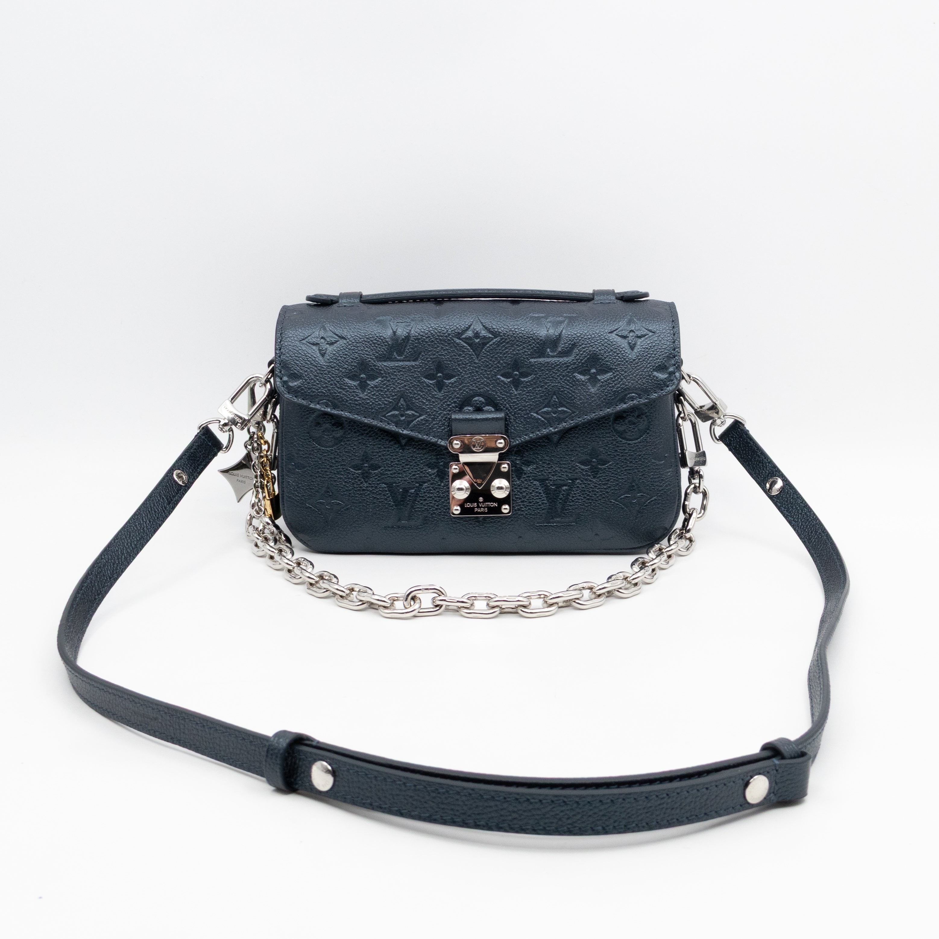 Metis East West Shimmery Ink Monogram Empreinte