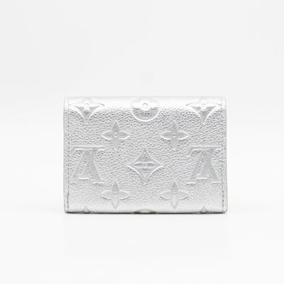 Rosalie Coin Purse Silver Monogram Empreinte