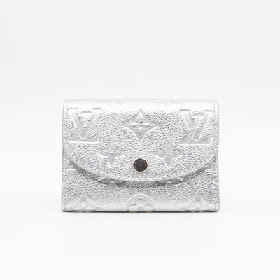 Rosalie Coin Purse Silver Monogram Empreinte
