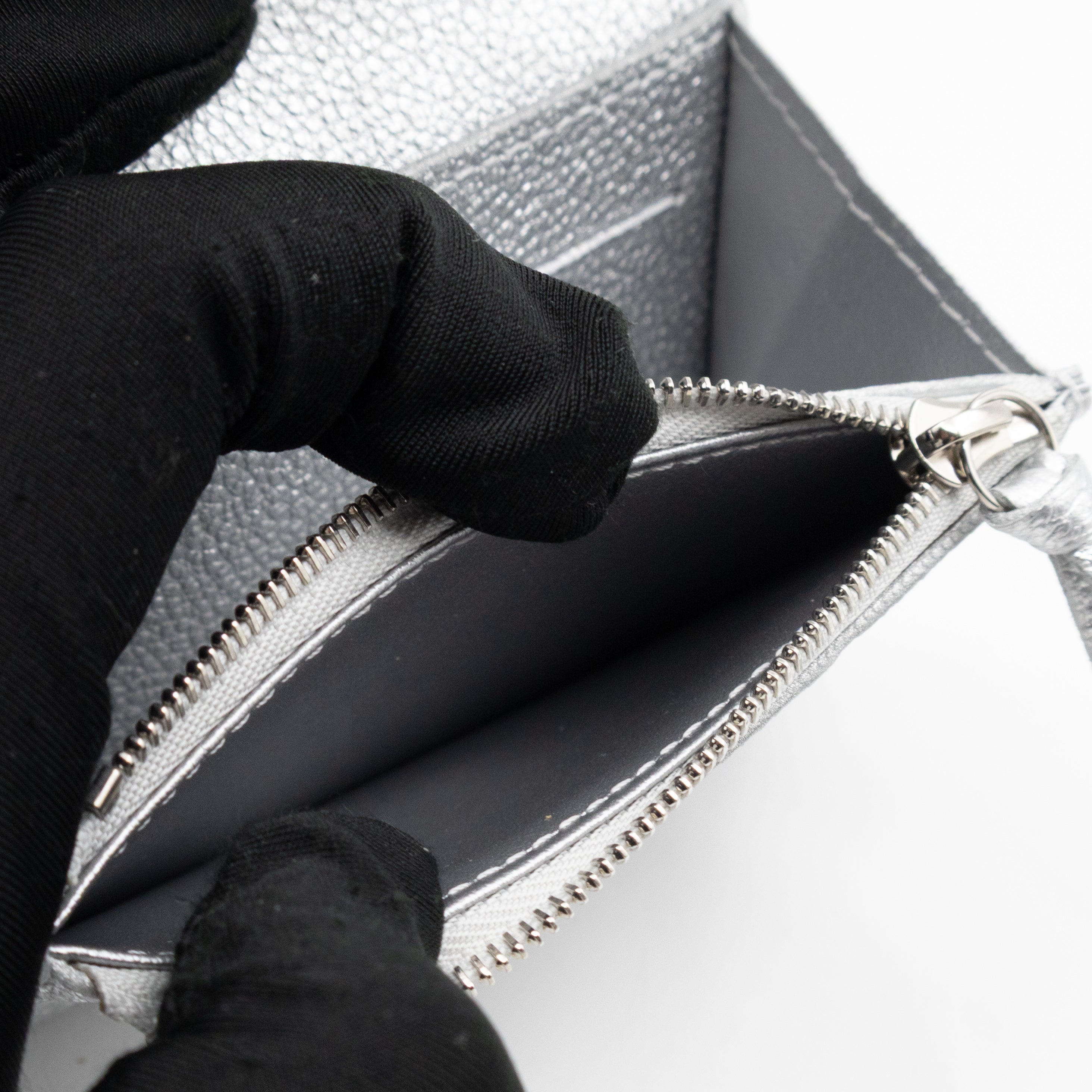 Rosalie Coin Purse Silver Monogram Empreinte