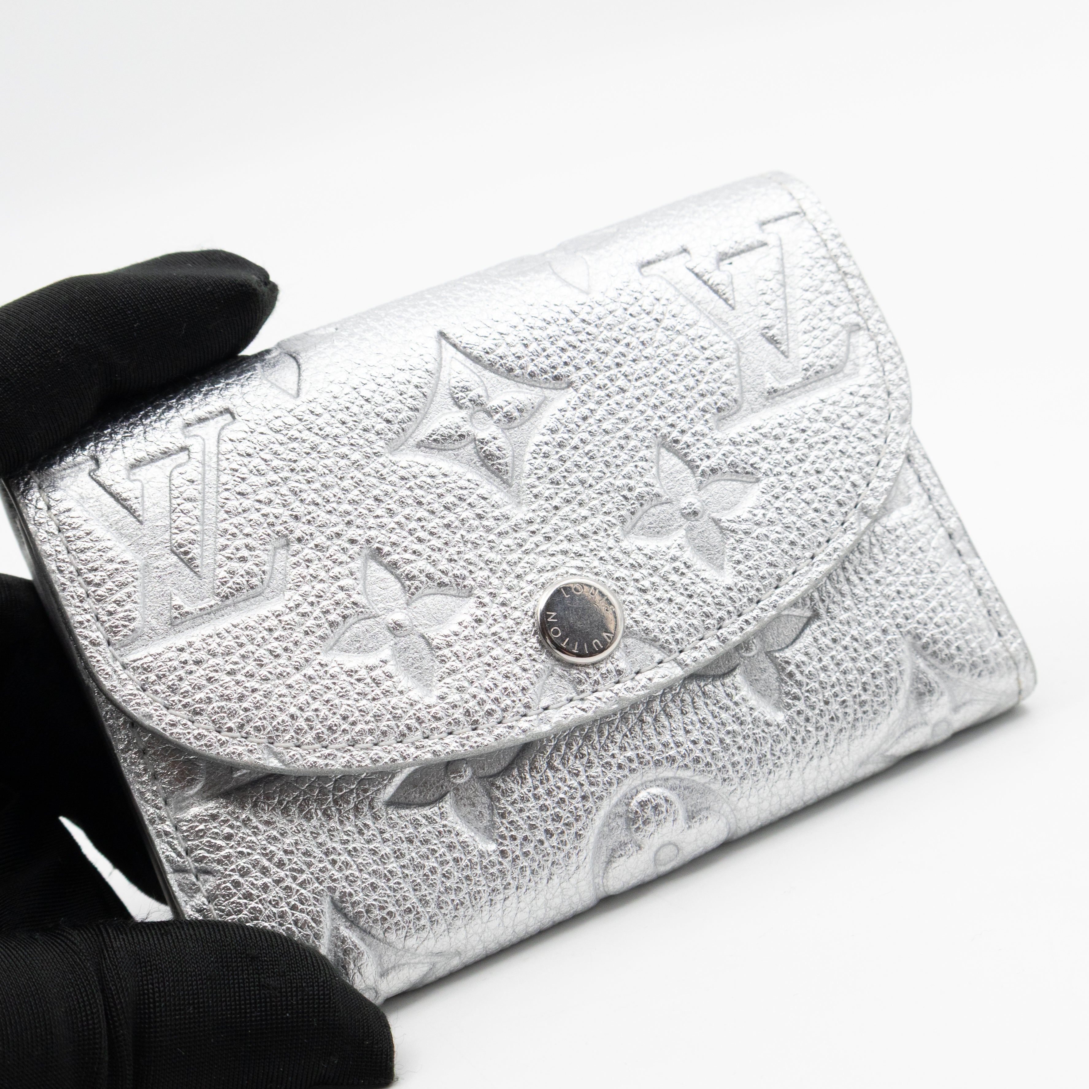 Rosalie Coin Purse Silver Monogram Empreinte
