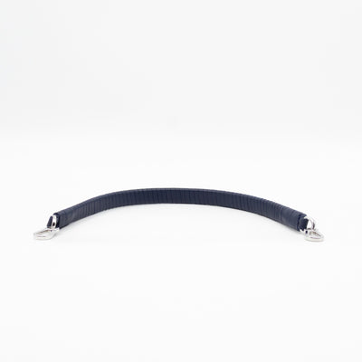 Flamenco Medium Bag with Spiral Strap Abyss Blue Leather