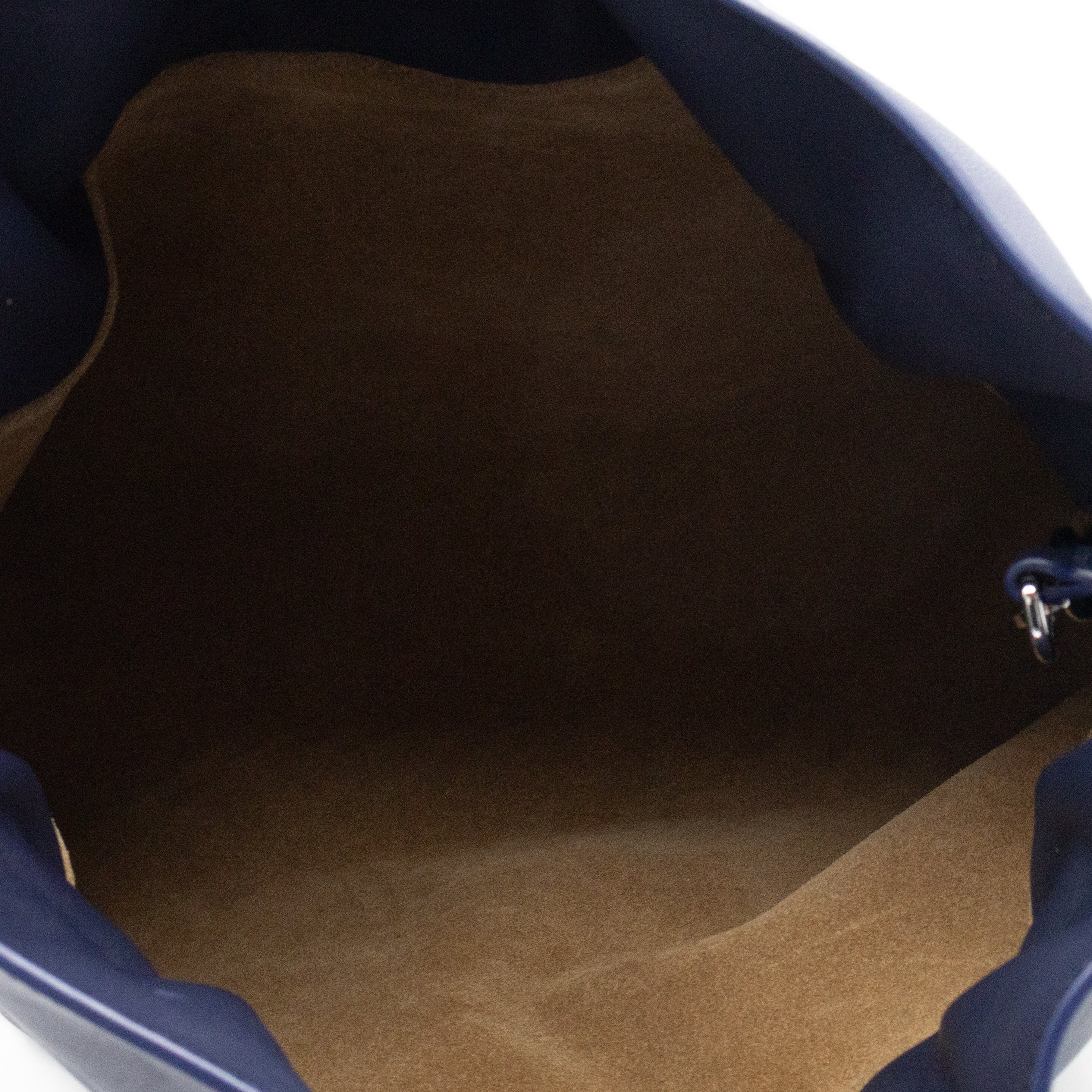 Flamenco Medium Bag with Spiral Strap Abyss Blue Leather