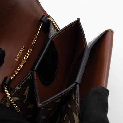 Jessie Wallet With Chain Brown TB Monogram