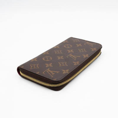 Zippy Wallet Monogram Fuchsia
