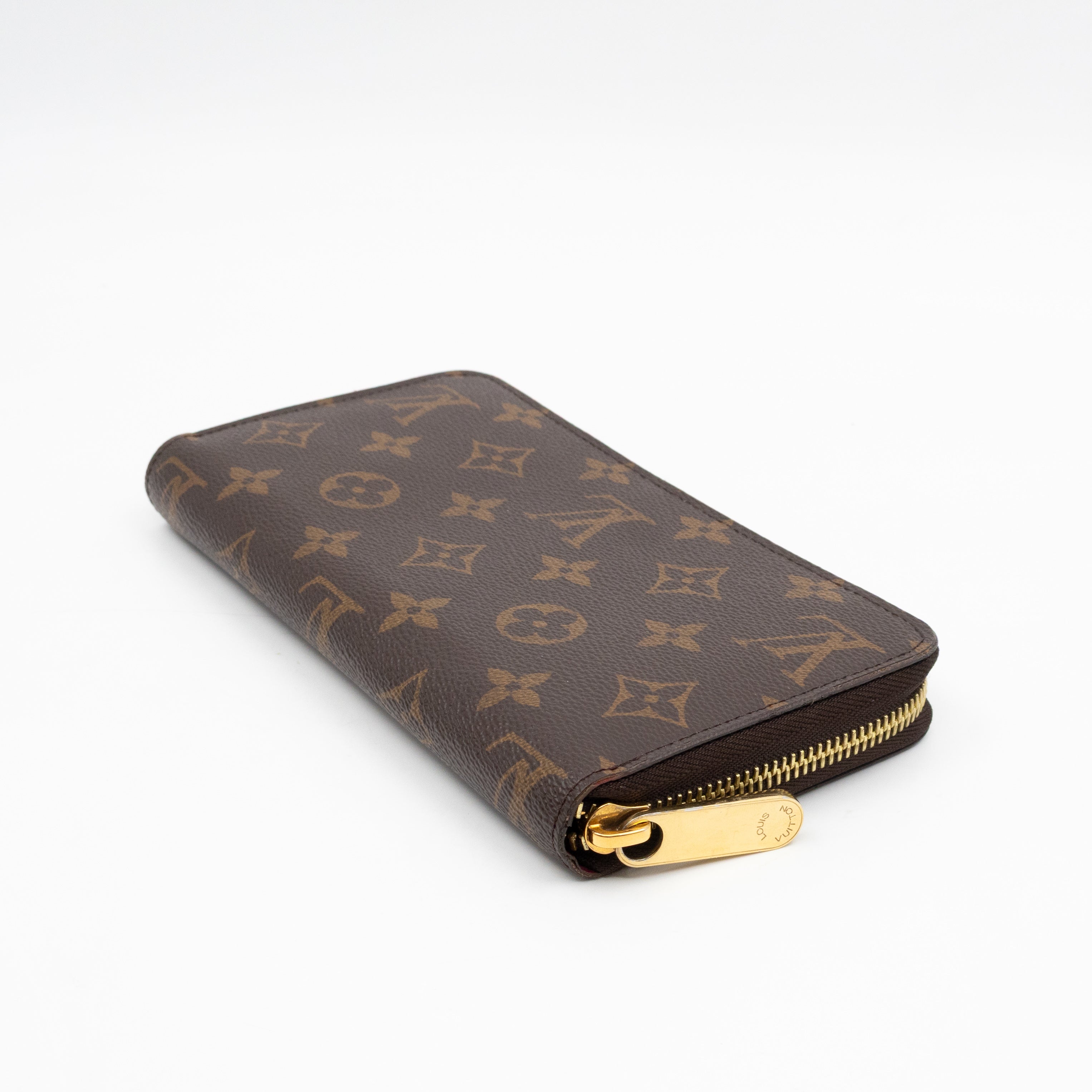 Zippy Wallet Monogram Fuchsia