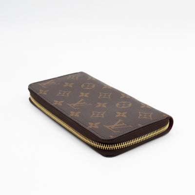 Zippy Wallet Monogram Fuchsia