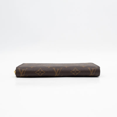 Zippy Wallet Monogram Fuchsia