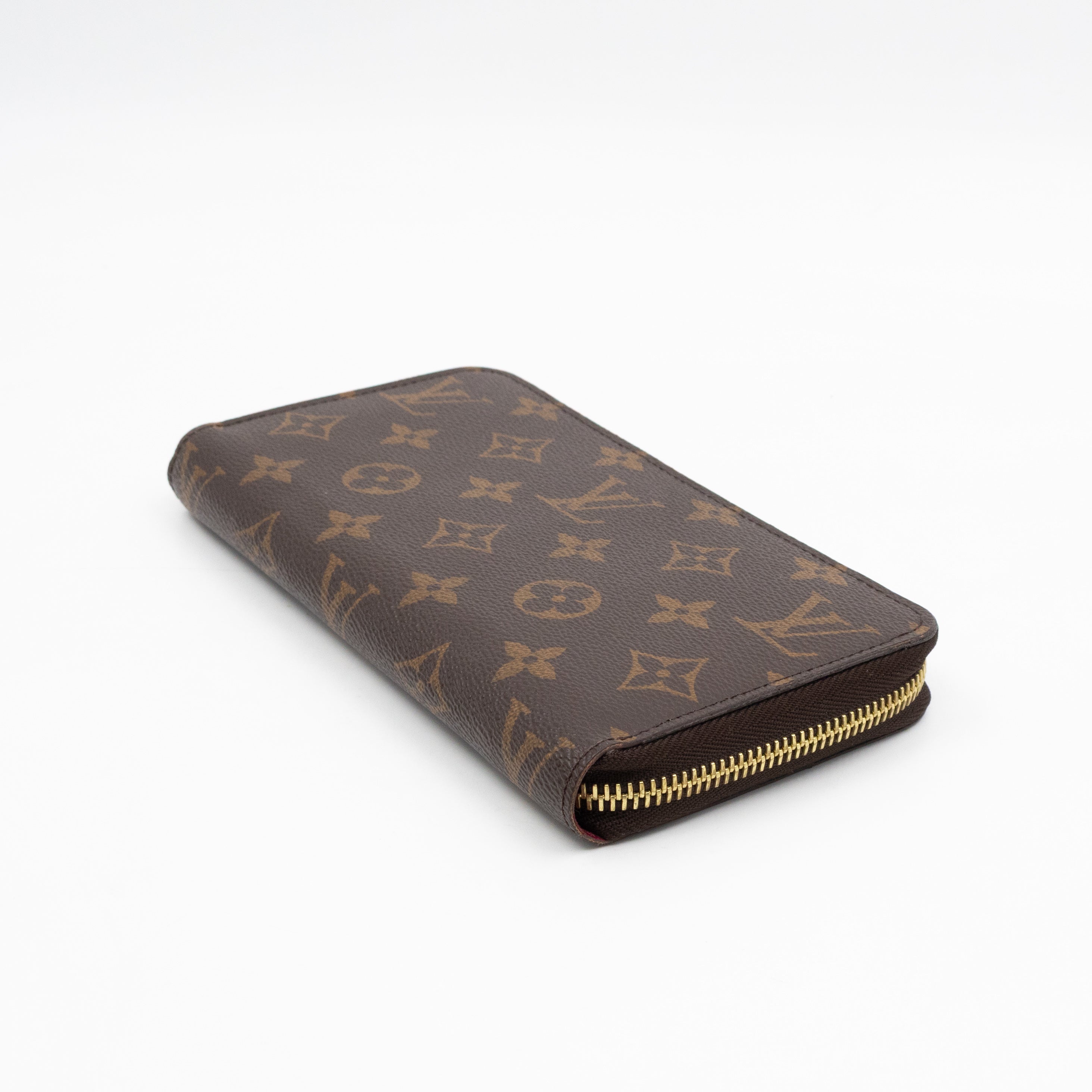 Zippy Wallet Monogram Fuchsia