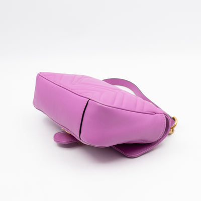 GG Marmont Flap Small Pink Leather