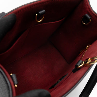 Onthego PM Black & Beige Monogram Empreinte With Bandouliere strap