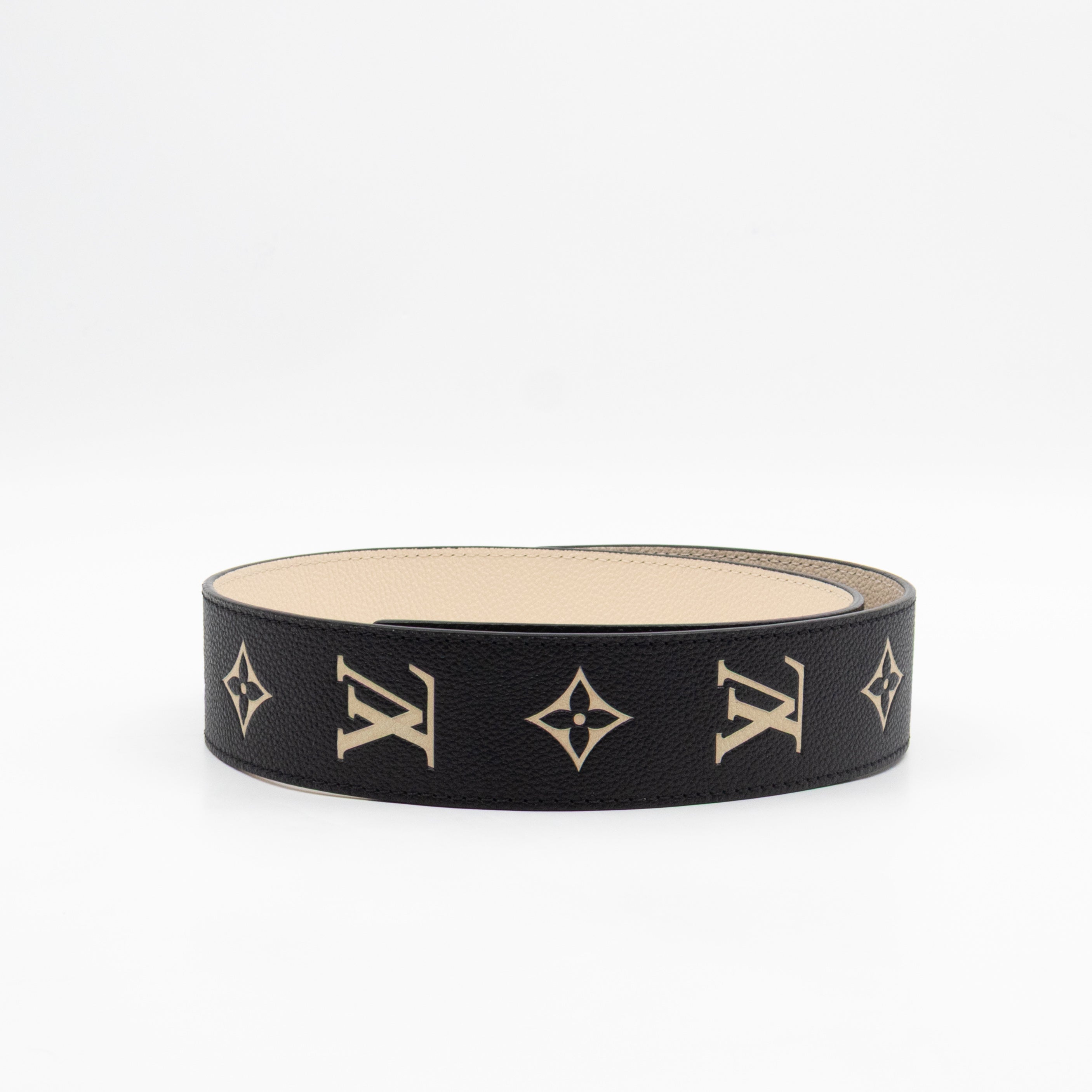 Onthego PM Black & Beige Monogram Empreinte With Bandouliere strap