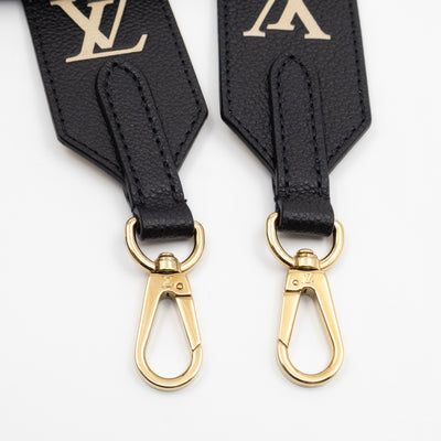 Onthego PM Black & Beige Monogram Empreinte With Bandouliere strap