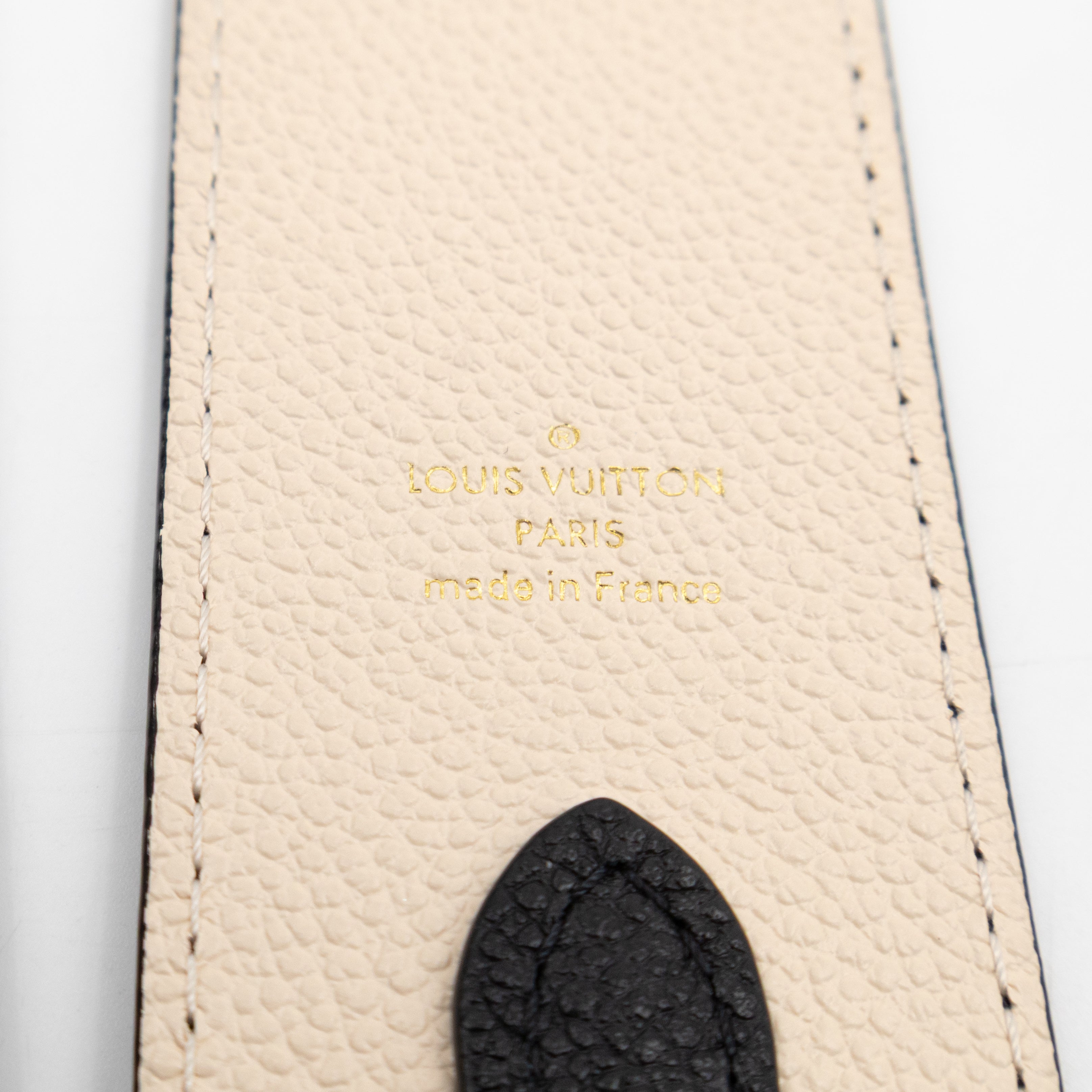 Onthego PM Black & Beige Monogram Empreinte With Bandouliere strap