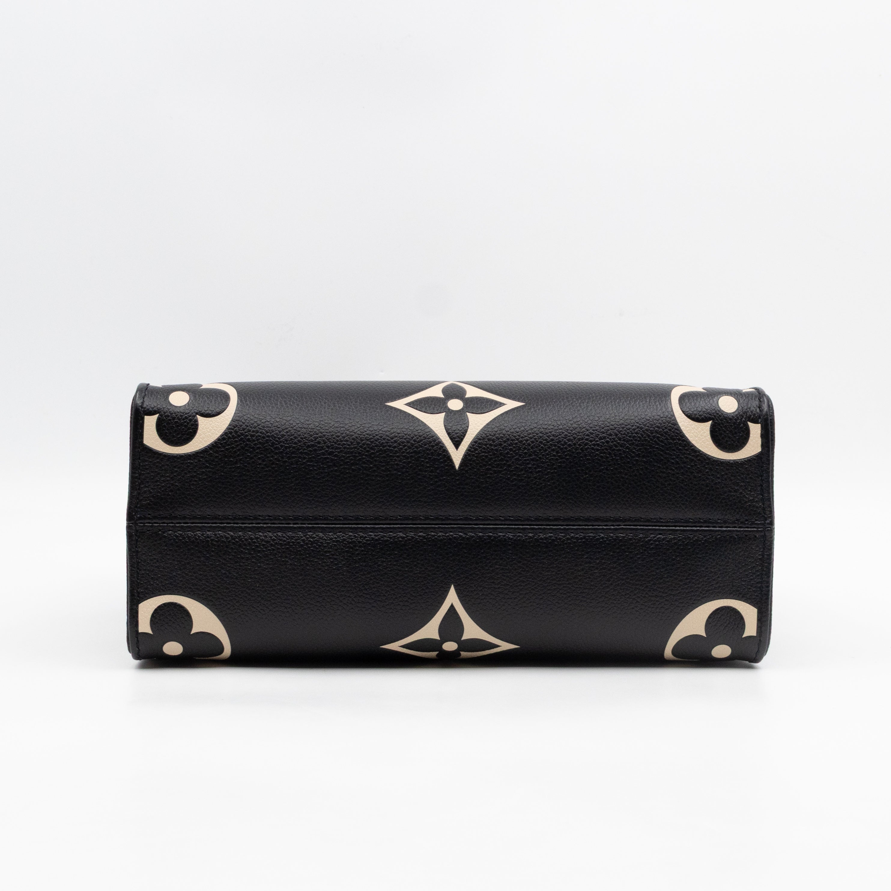 Onthego PM Black & Beige Monogram Empreinte With Bandouliere strap