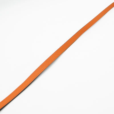 Clou De Selle Reversible Belt Black & Orange Leather 95cm