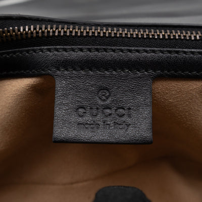 GG Marmont Flap Medium Black Leather