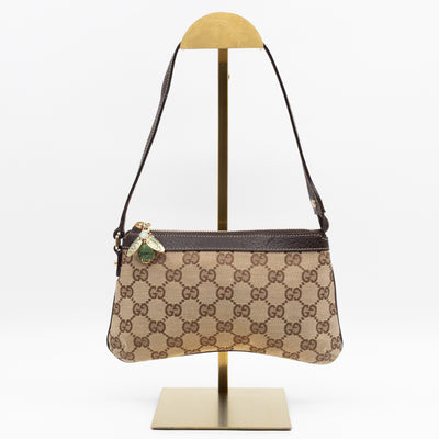 Bumblebee Pouch Brown GG Canvas