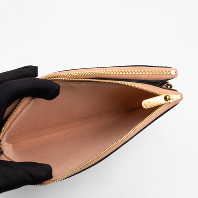 Double Zip Pochette Damier Ebene LV