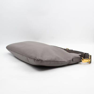Shoulder Bag Argilla Grey Soft Calf Leather