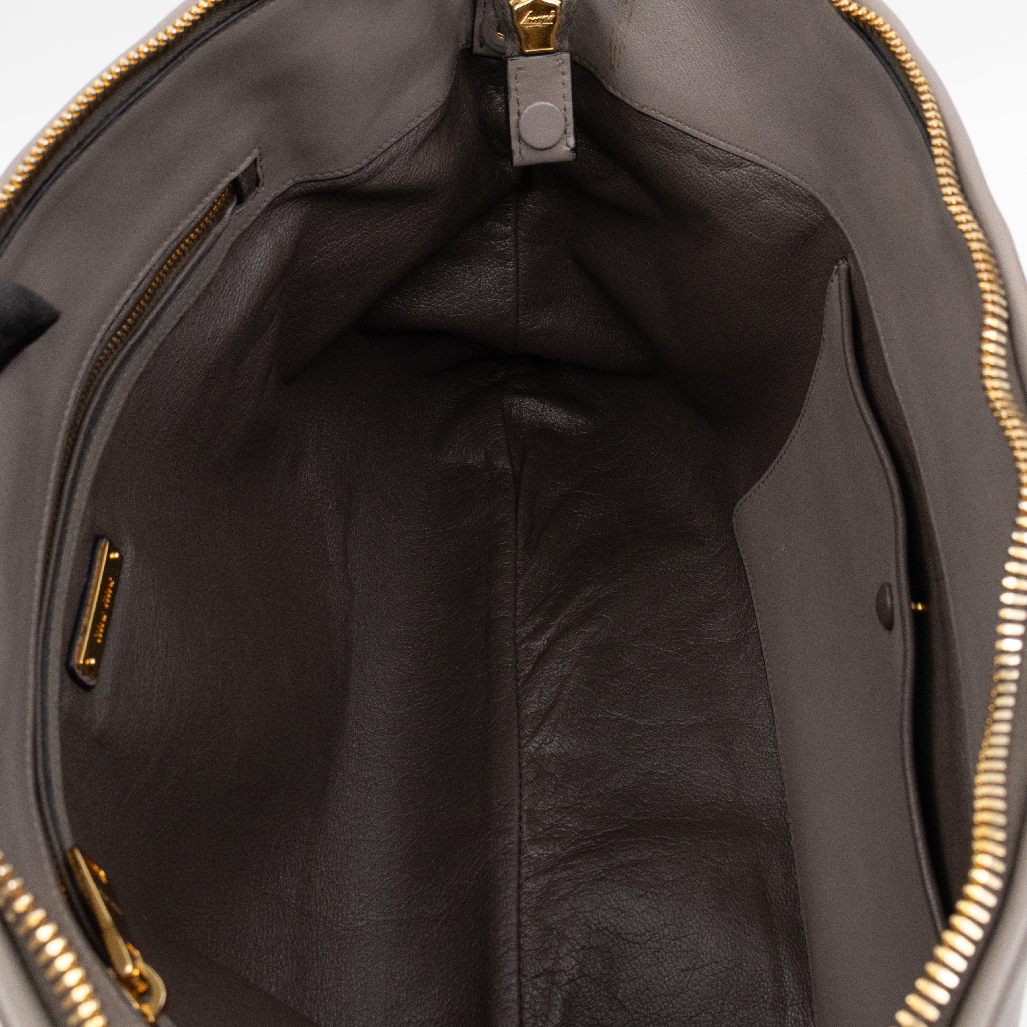 Shoulder Bag Argilla Grey Soft Calf Leather