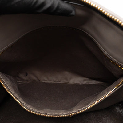 Shoulder Bag Argilla Grey Soft Calf Leather