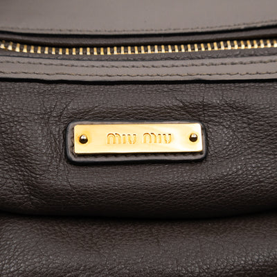 Shoulder Bag Argilla Grey Soft Calf Leather