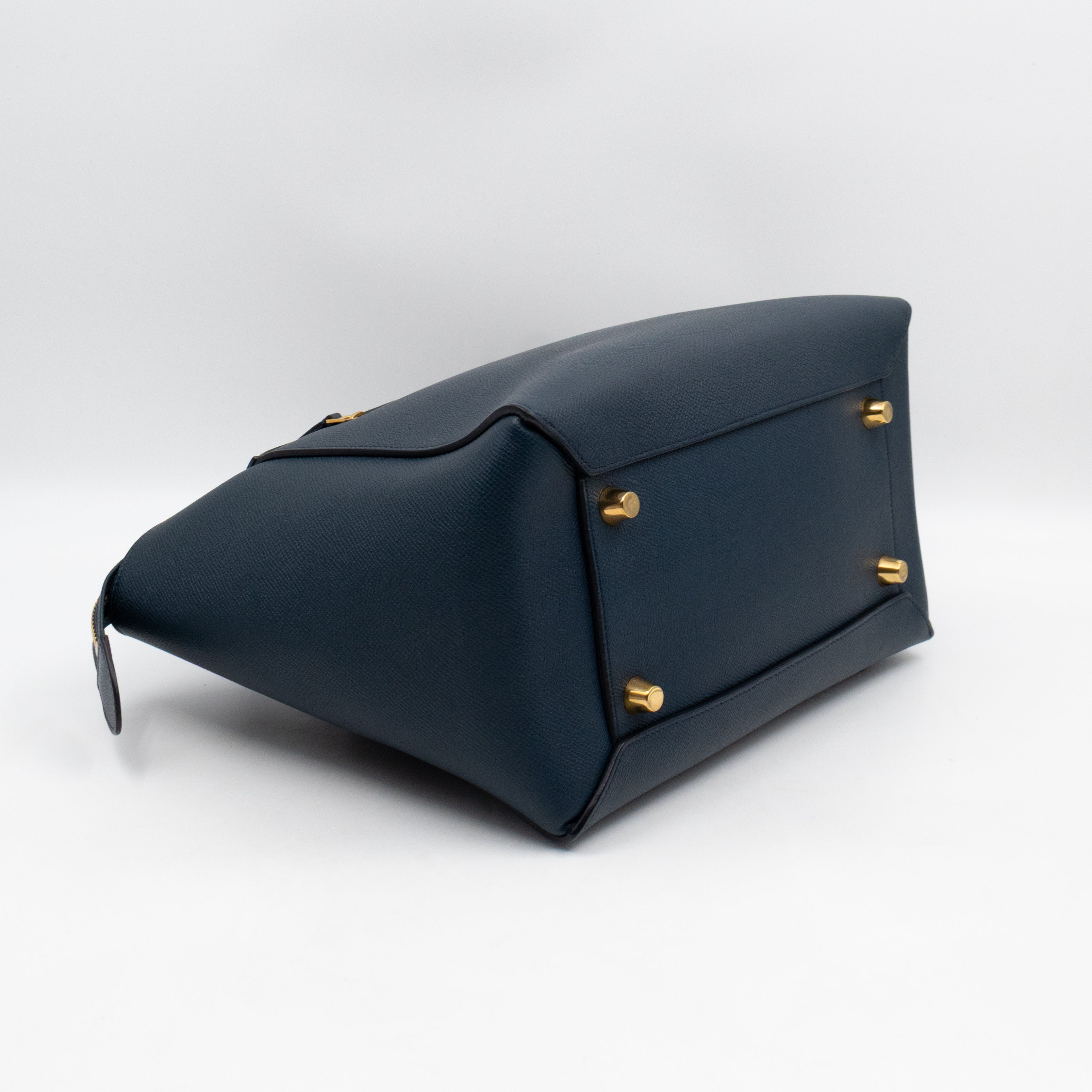 Mini Belt Bag Blue Leather