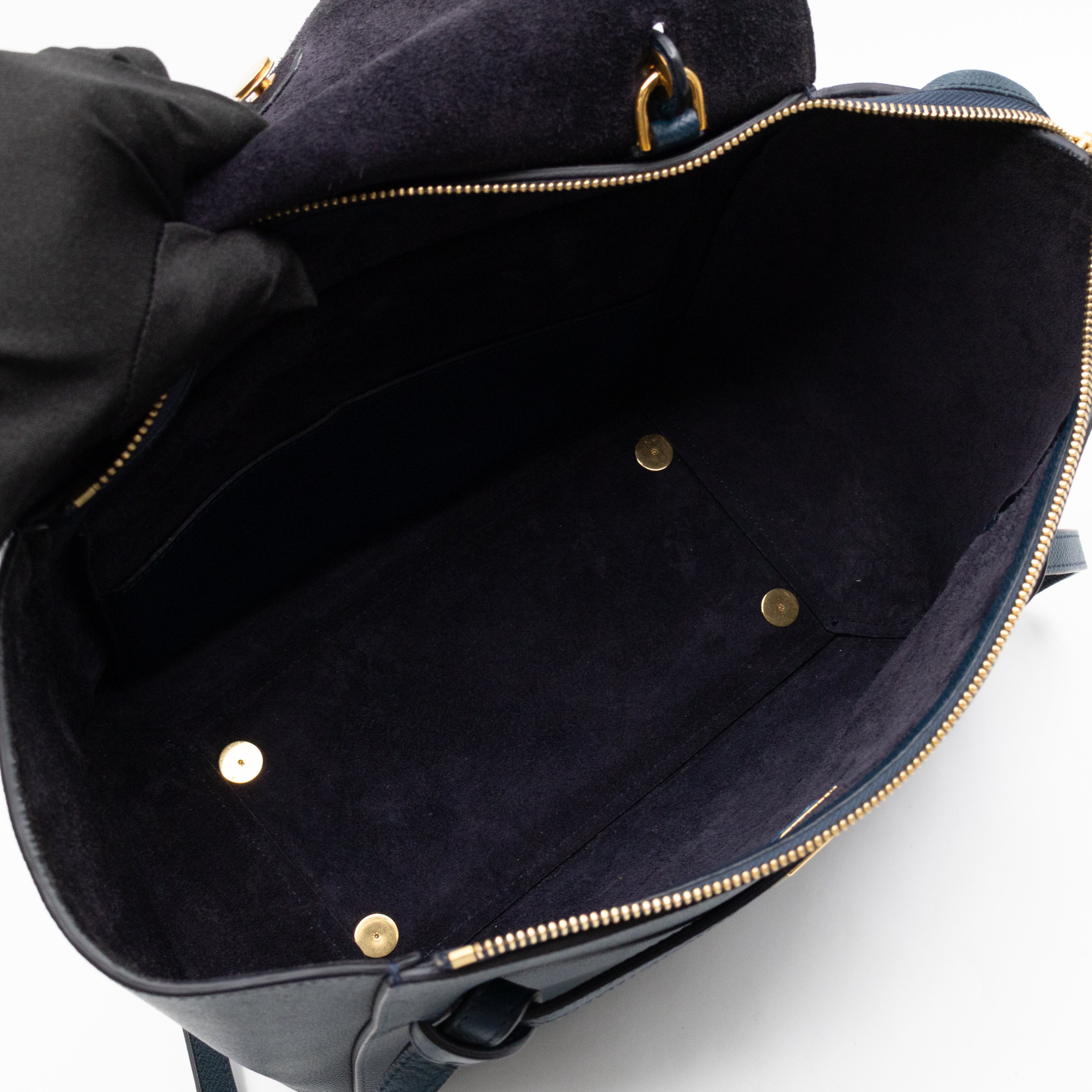Mini Belt Bag Blue Leather
