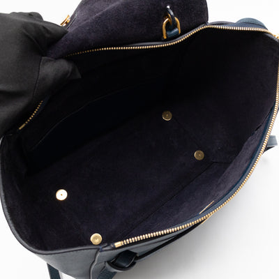 Mini Belt Bag Blue Leather