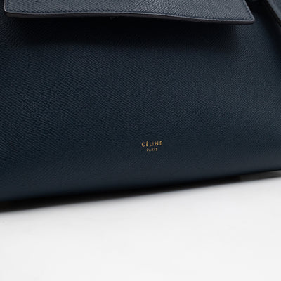 Mini Belt Bag Blue Leather