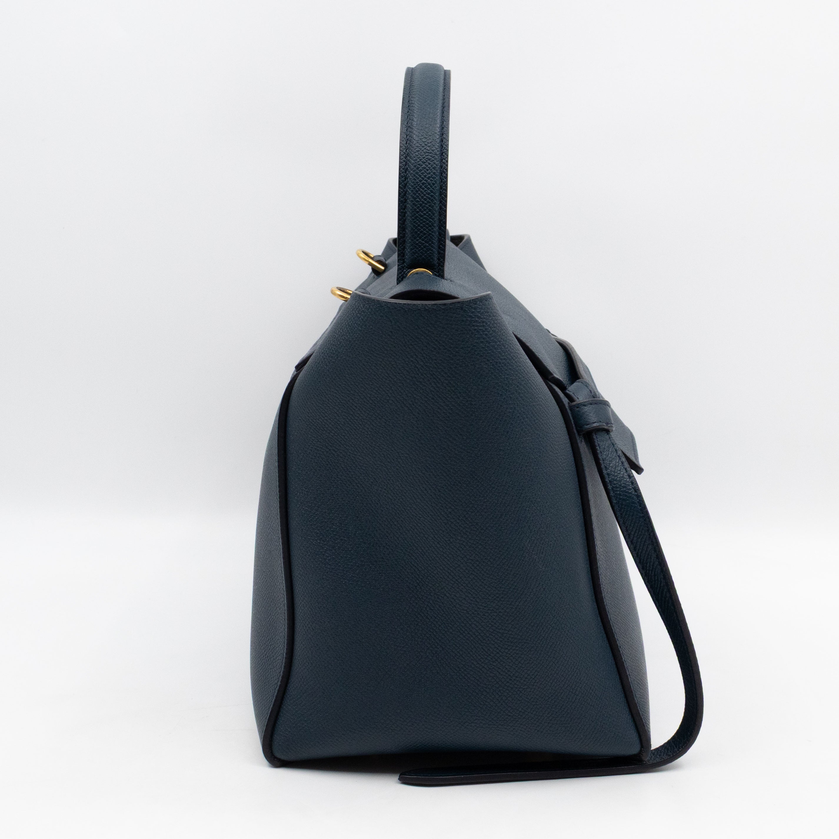Mini Belt Bag Blue Leather