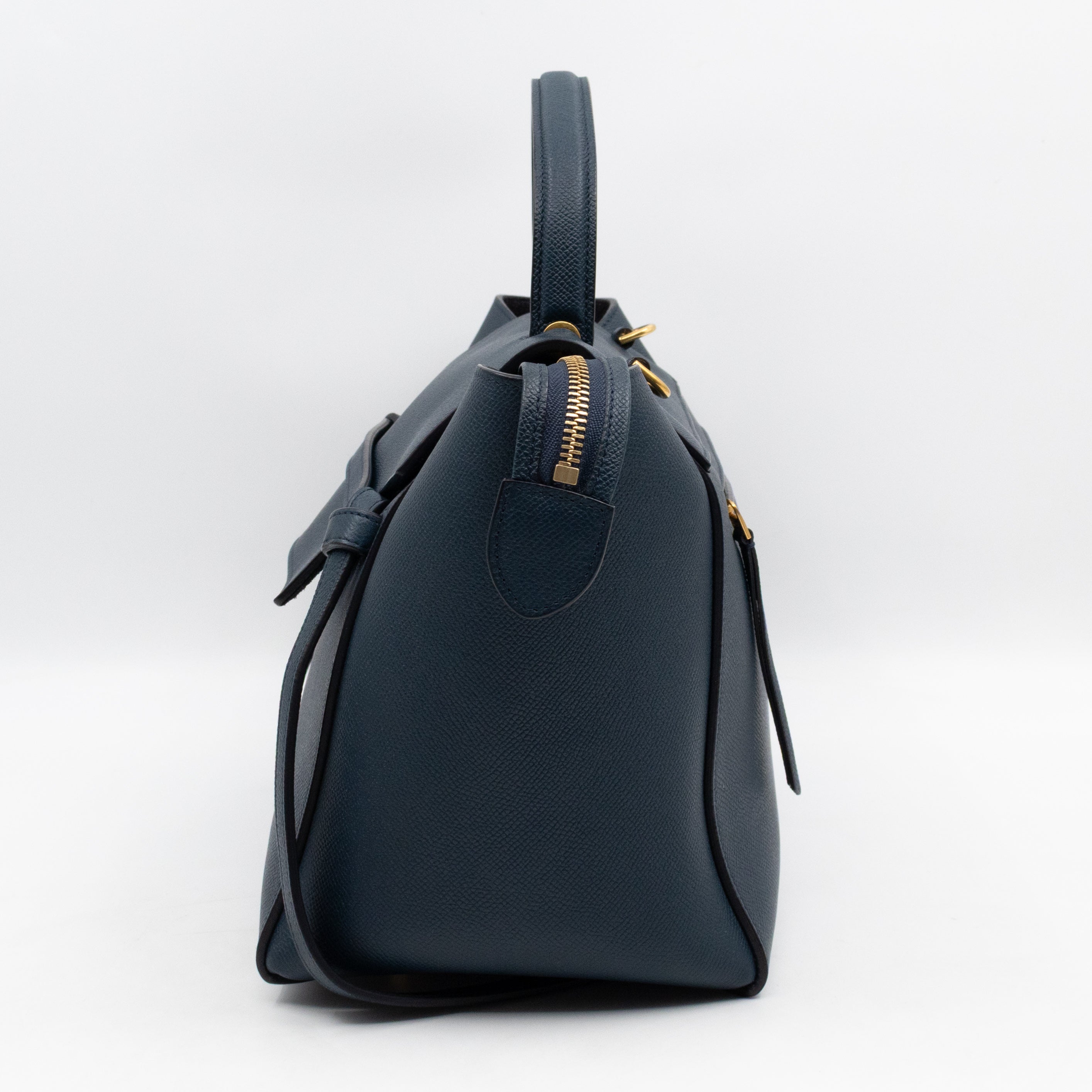 Mini Belt Bag Blue Leather